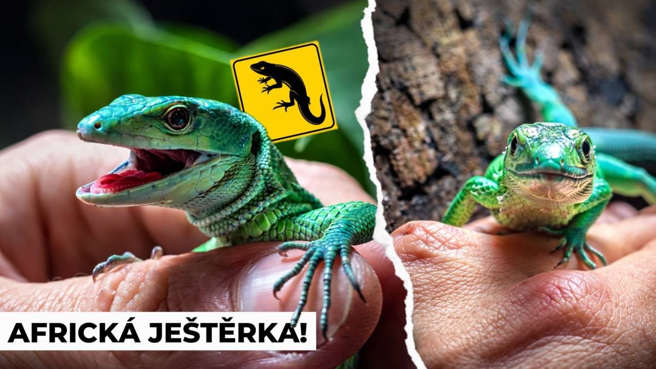 MOJE VYSNĚNÁ JEŠTĚRKA! Gastropholis prasina