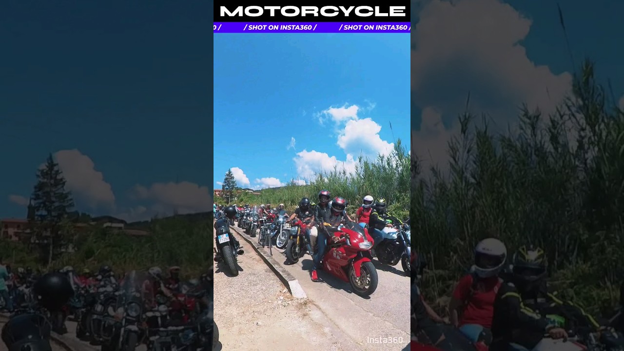 Motoraduno Barbaroscia #harleydavidson #roadking #insta360