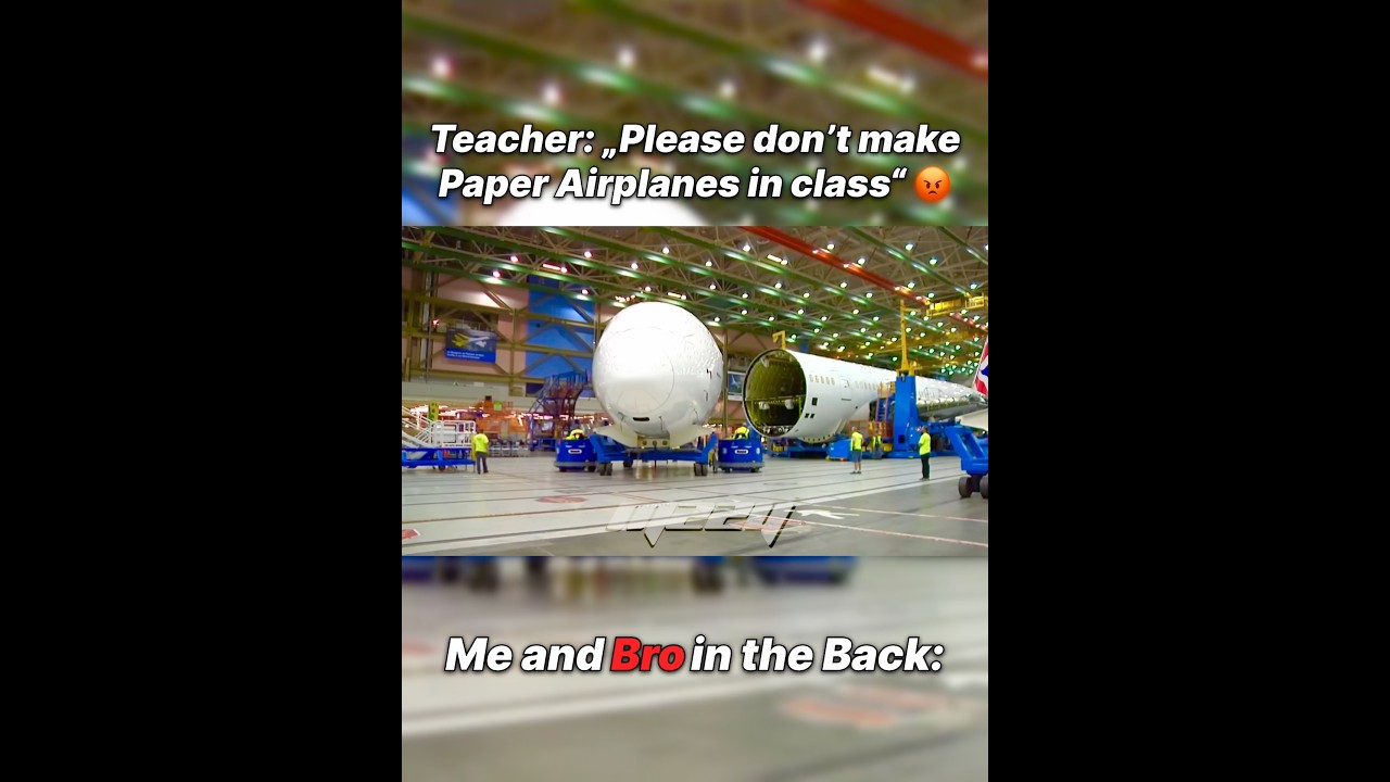 Me and bro making paper airplanes in the back&hellip; 😭 💀