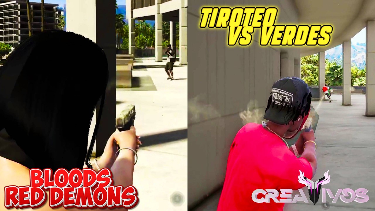 LOS BLOODS BARREN A LOS VERDES  | Creativos RP V3