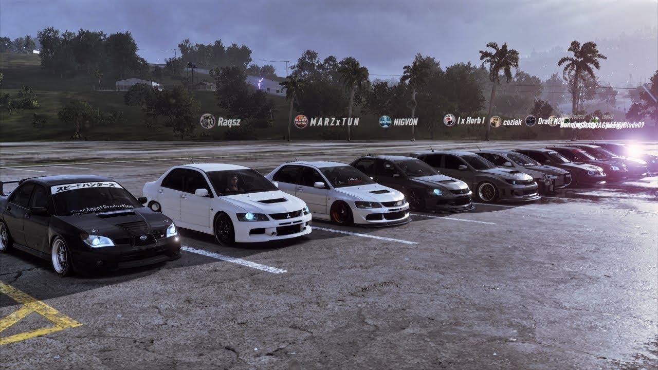 NFS Heat | 984HP WRX STi Build / 1000+HP Evo vs STi Meet - Cruise & Bridge/City Street Racing