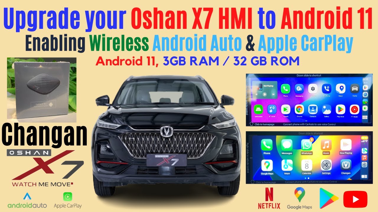 Changan Oshan X7 HMI Upgrade to Android 11 with Wireless Android Auto & Apple CarPlay | CarlinKit