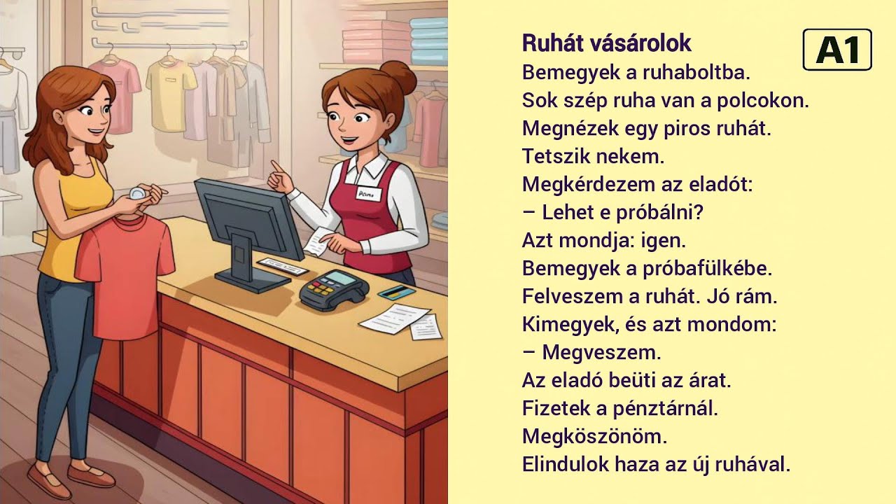 Hungarian A1 - Ruh&aacute;t v&aacute;s&aacute;rolok