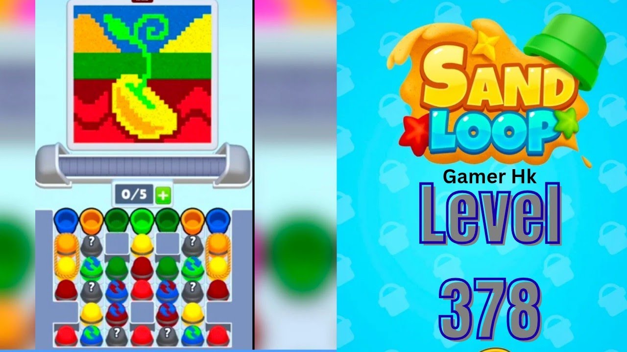 Sand loop level 378 Hard level Walkthrough Solution 