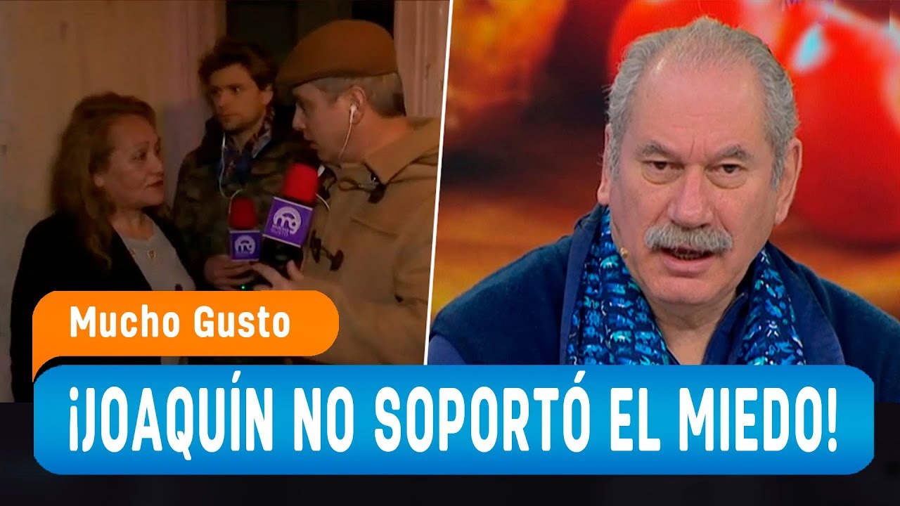 Joaquín no soportó el miedo y debió suspender móvil de actividad paranormal - Mucho Gusto 2019