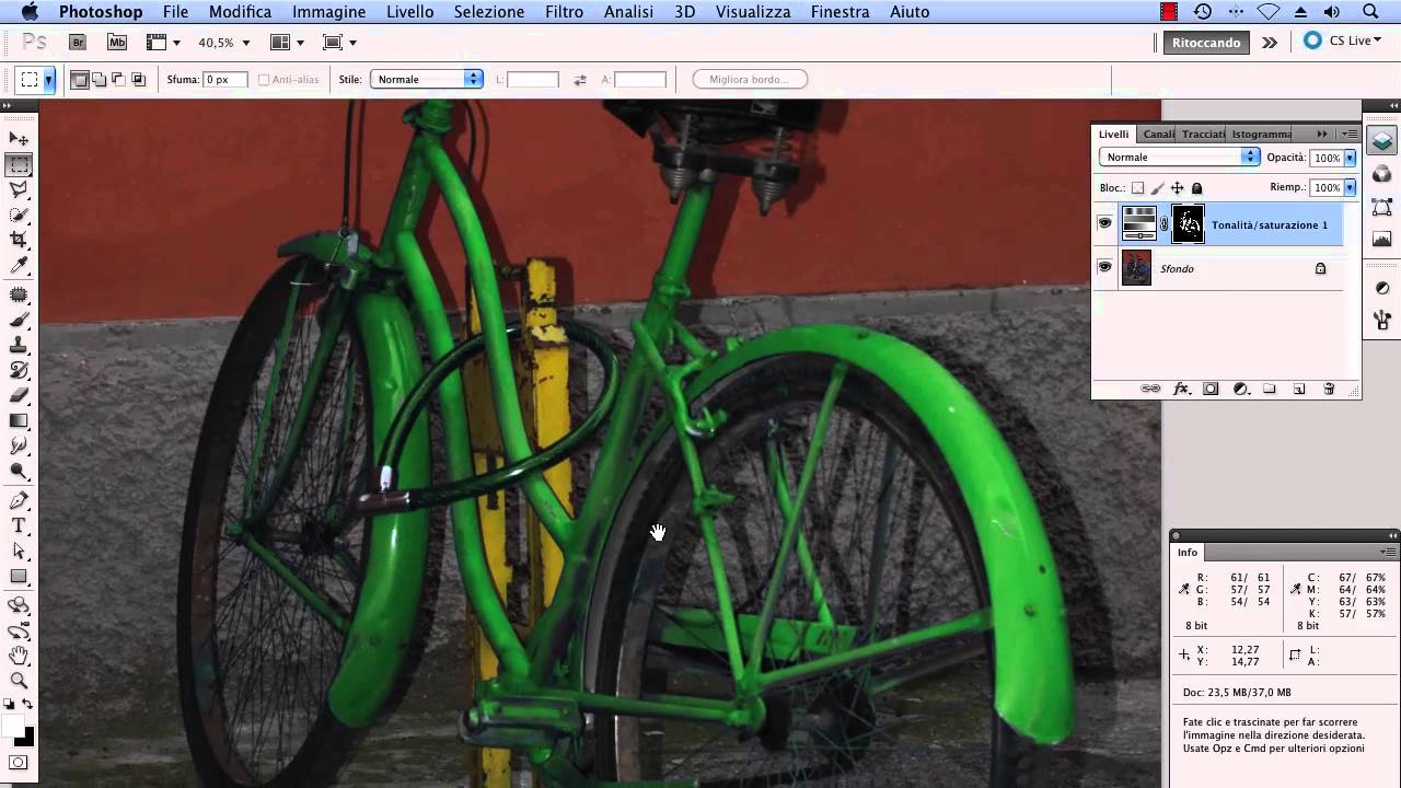 Sostituzione Colore con metodo Lab - Video Tutorial Photoshop Italiano