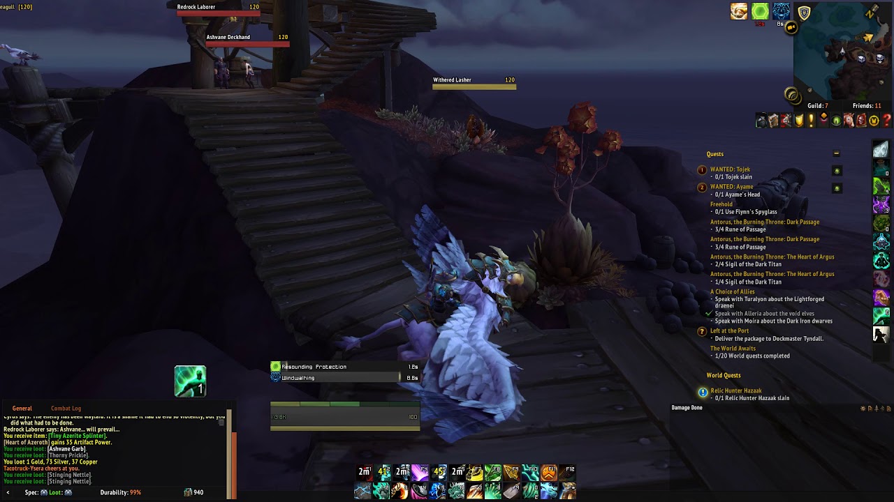 Doing Alliance War Effort Emissary Quest BFA