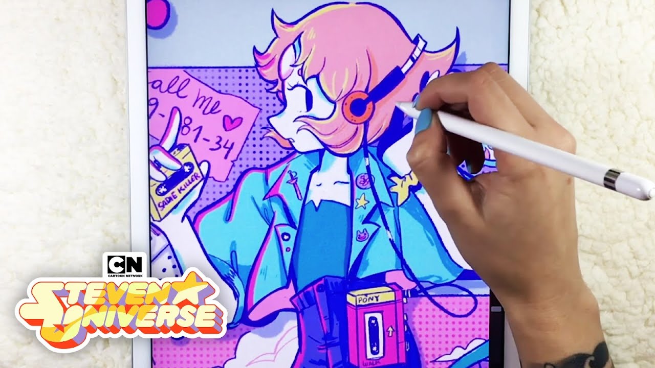 Pearl's New Look Speed Drawing | Steven Universe | Cartoon Network