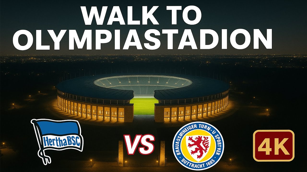 WALK TO OLYMPIASTADION + GAME 4K | HERTHA BSC VS EINTRACHT BRAUNSCHWEIG