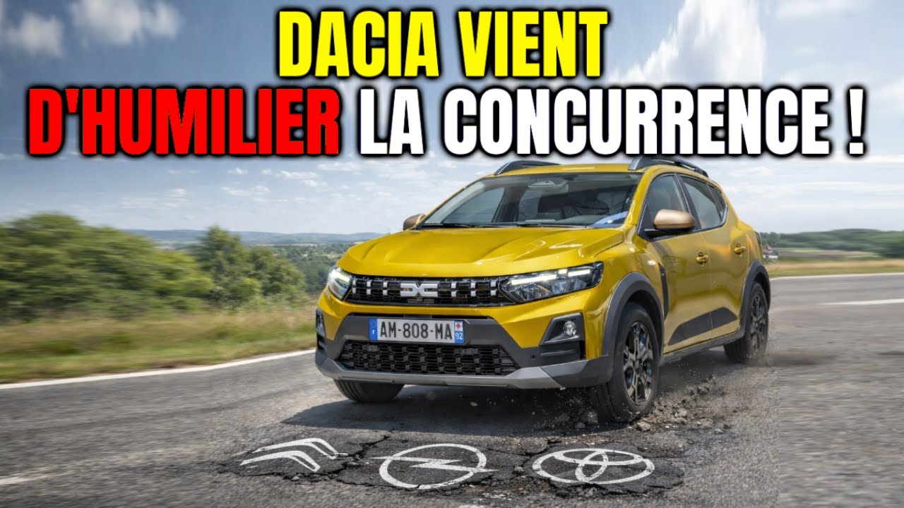 DACIA VIENT D'HUMILIER LA CONCURRENCE !