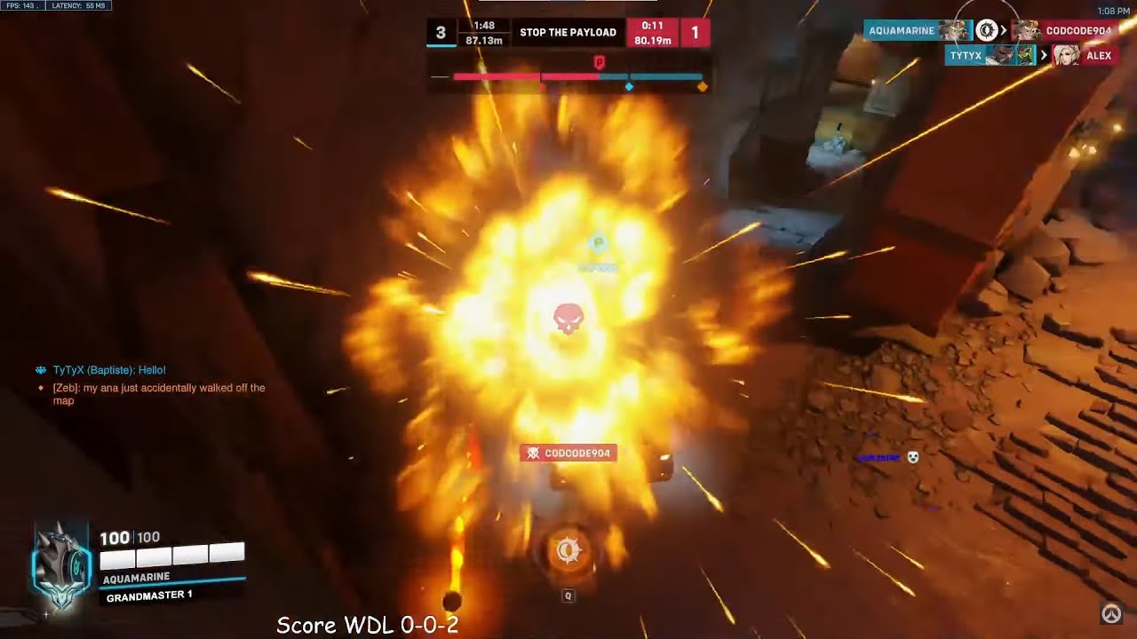 WHEN JUNKRAT PLAYER HAS 200 IQ! AQUAMARINE JUNKRAT GAMEPLAY OVERWATCH 2 SEASON 5 TOP 500