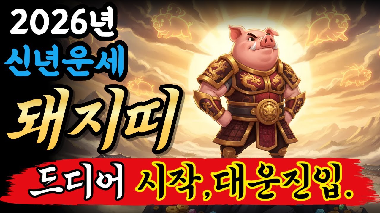 2026년 돼지띠 삼재인데 대운? – 드디어 금전고에서 풀려납니다.