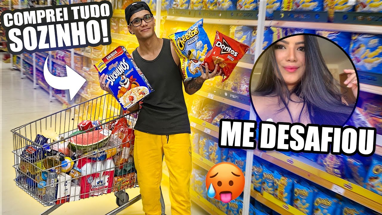 ELA ME DESAFIOU A FAZER A PRIMEIRA COMPRA DE 2020 SOZINHO 😰