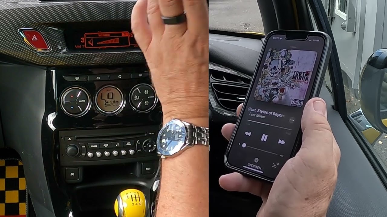 Как воспроизвести музыку с мобильного телефона через аудиосистему Bluetooth в Citroen DS3 2011 го...