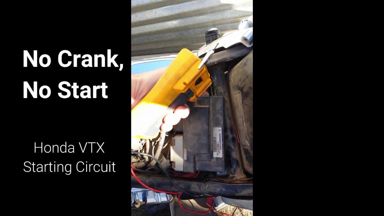 Honda VTX Motorcycle No Crank, No Start- Troubleshoot Starting Issues Part 1- Side of the Road Diag
