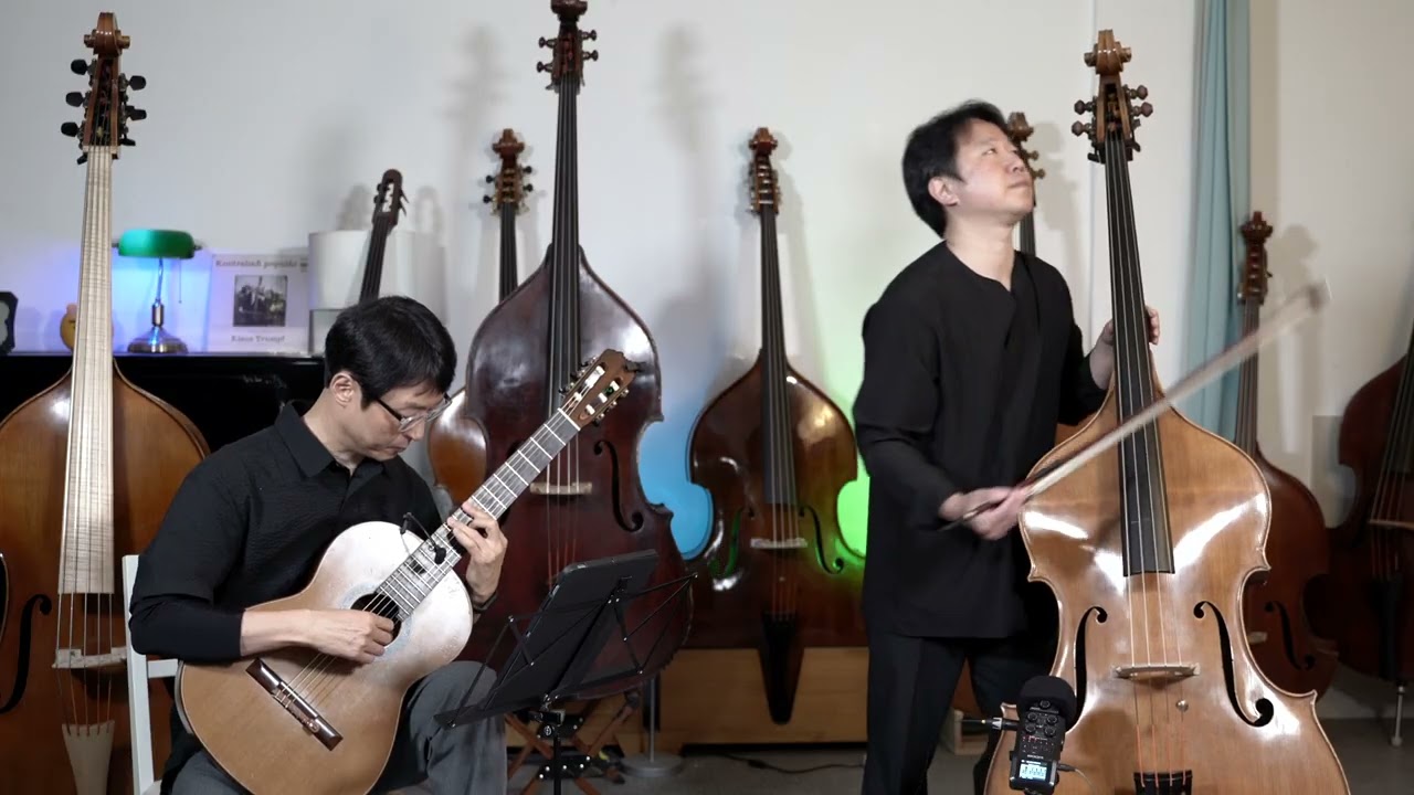 Schubert - Serenade (Ständchen),  D.957  슈베르트 - 세레나데   클래식기타 염해석  콘트라베이스 나장균