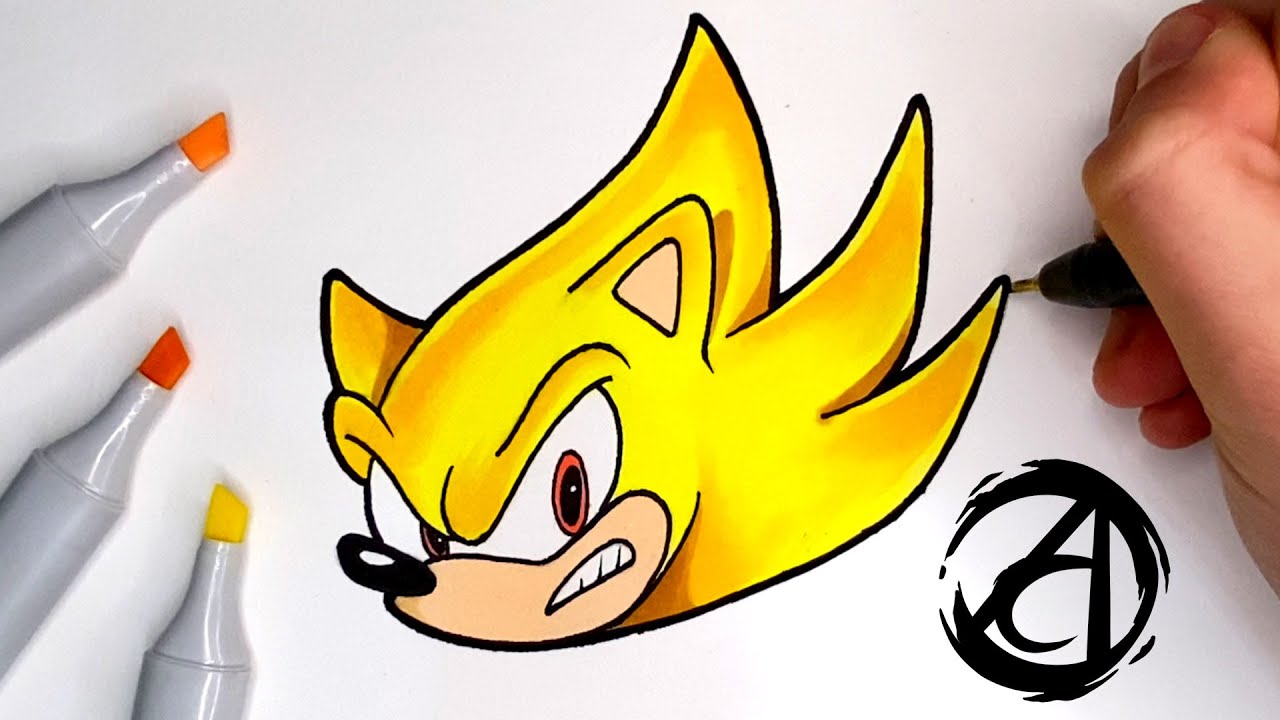 COMO DESENHAR O SUPER SONIC com a Dai Oliveira
