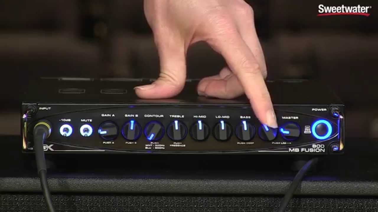 Gallien-Krueger MB Fusion 800 Hybrid Micro Bass Head Demo by Sweetwater