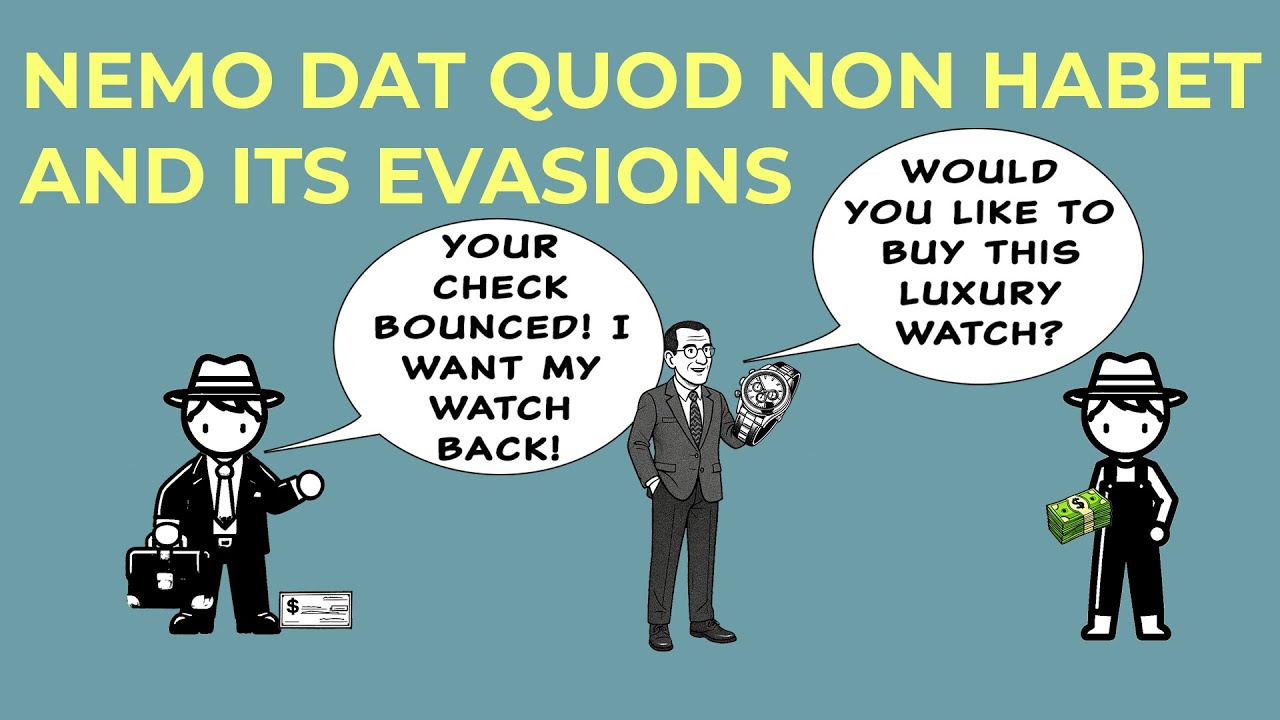 Nemo Dat Quod Non Habet and Voidable Title (plus some quiz questions)