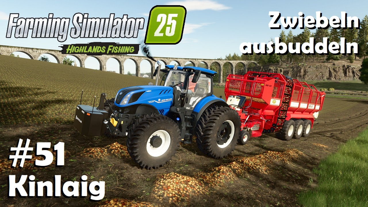 LS25 Kinlaig #51 Zwiebeln ernten & Buschbohnen dreschen / Farming Simulator 25