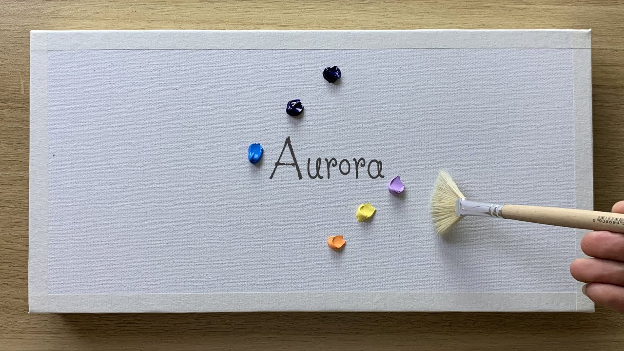 Daily challenge #183 / Acrylic / Aurora Painting