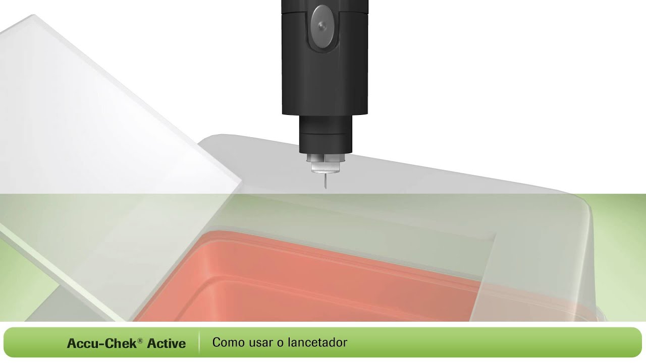 Como fazer um teste de glicemia no Novo Accu-Chek Active
