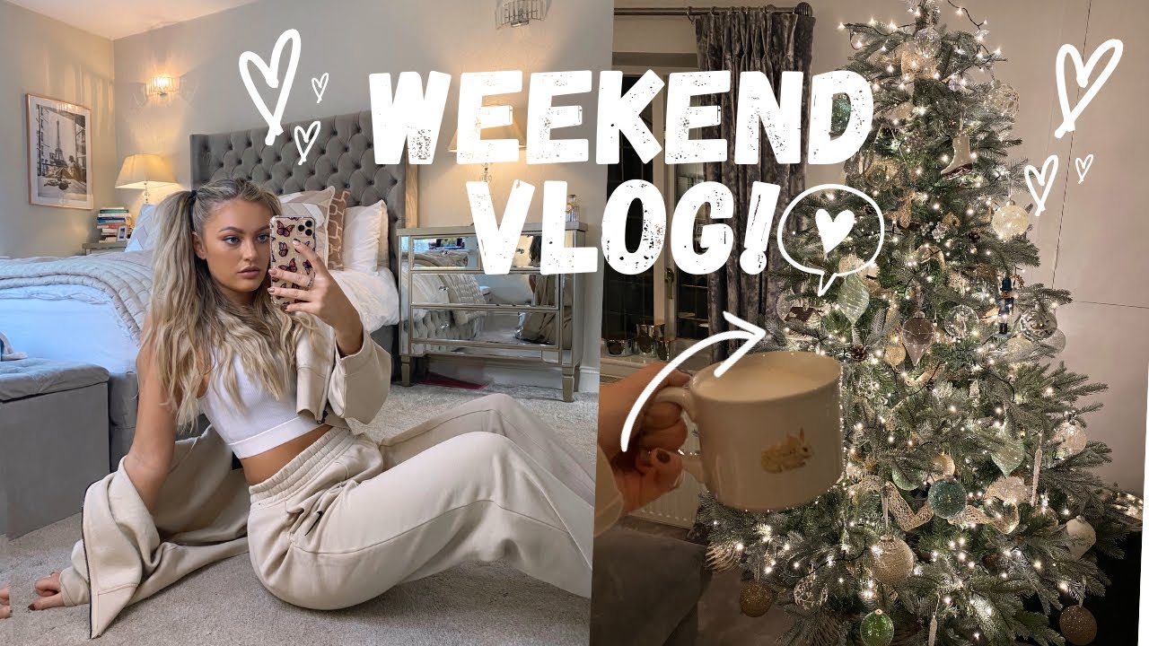 VLOG | WEEKEND IN LOCKDOWN AT HOME!! christmas decor & more!