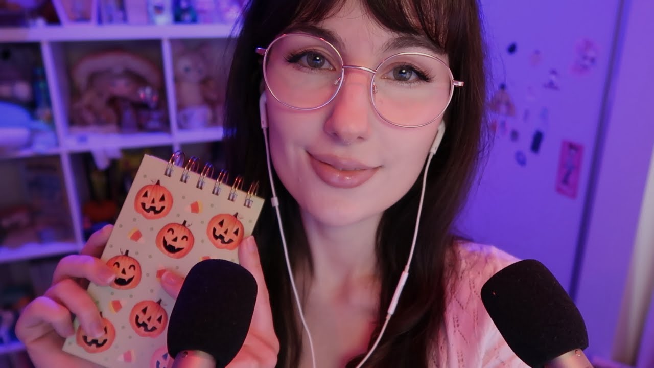 asmr bem sensível - sussurros e repetição (palavras con tema de halloween)