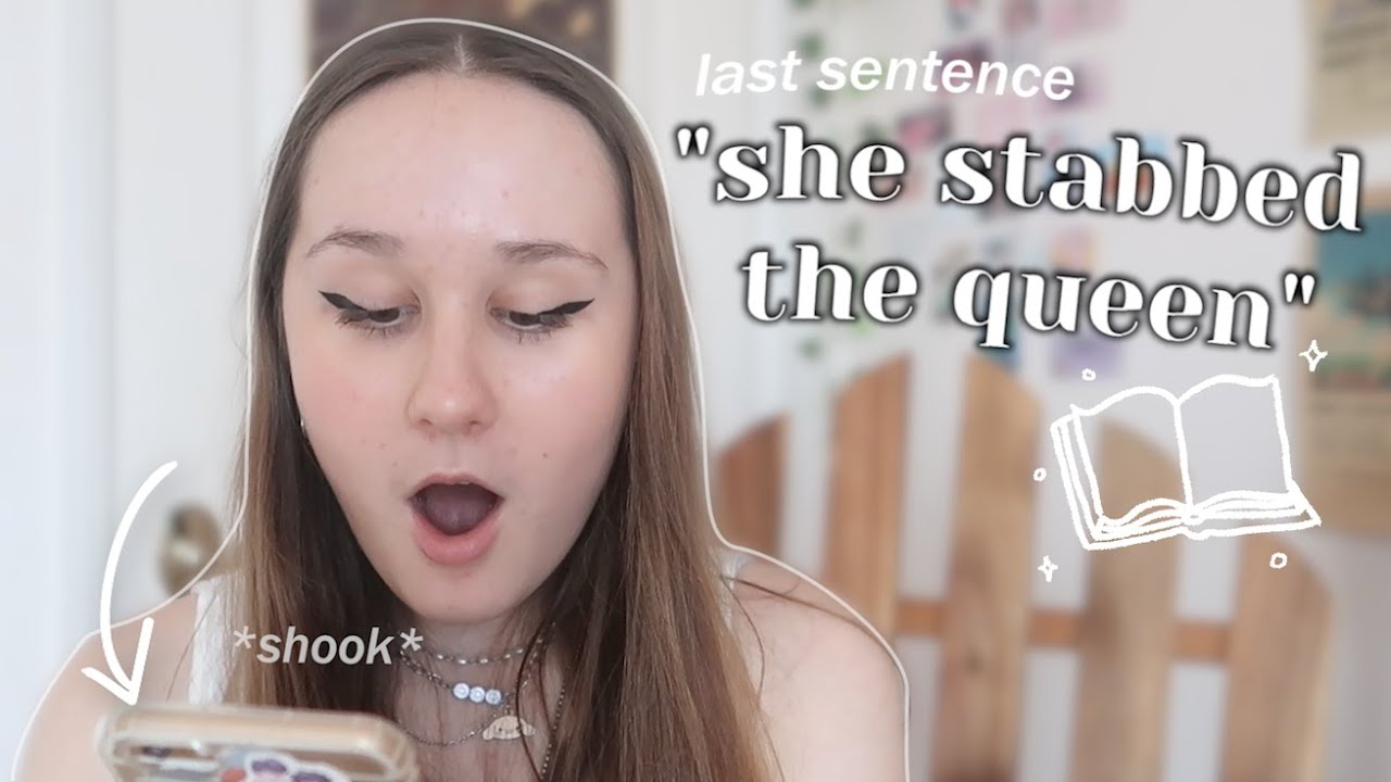 READING THE LAST SENTENCE OF YOUR BOOKS!🗡️📖 reacting to your novels!😲🏰