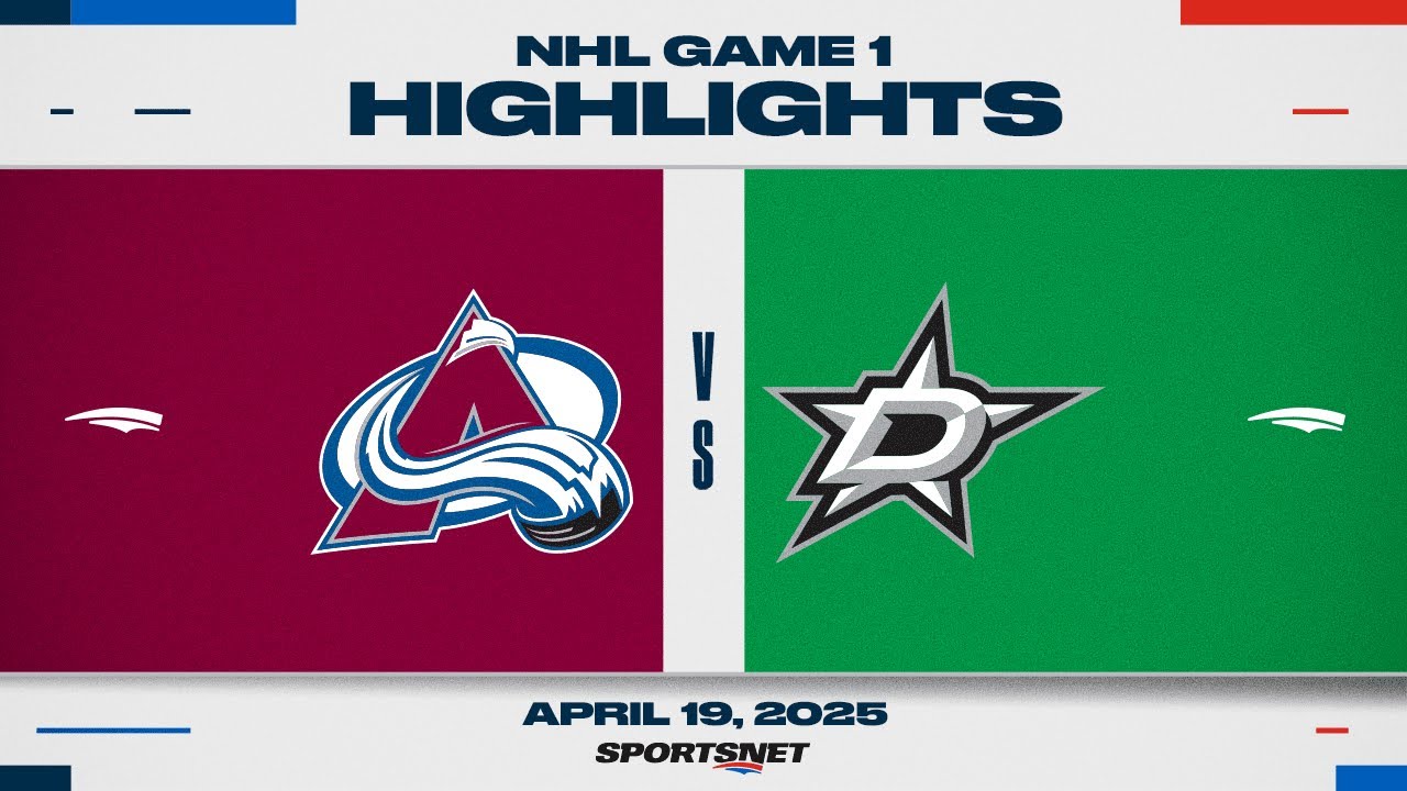 NHL Game 1 Highlights | Avalanche vs. Stars - April 19, 2025