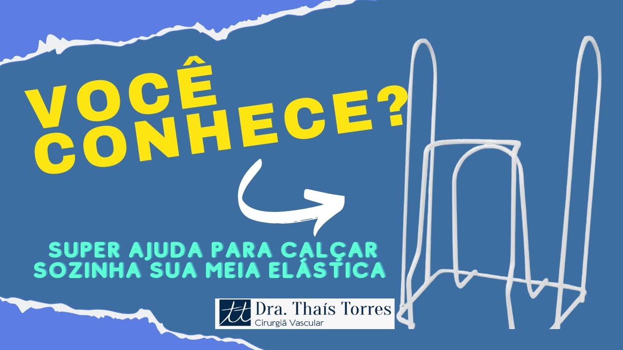 Calçador de meia elástica