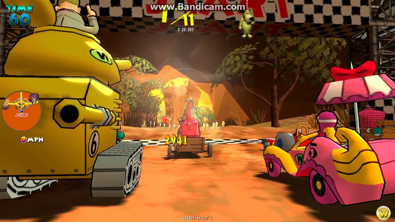 wacky racers arcade - sandy cup  - mean machine - ttx Launcher  x 2017  PC -  win 7  - 2017