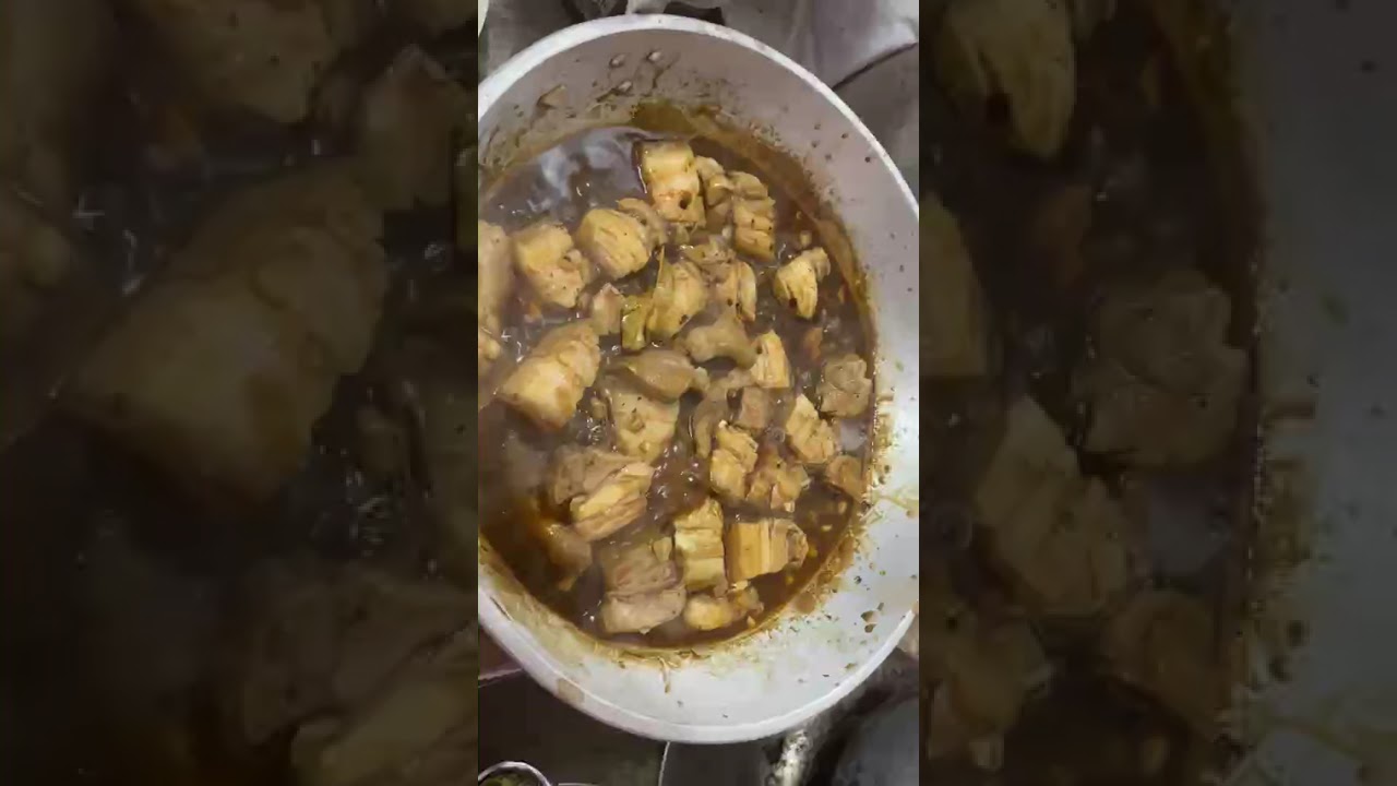 #Adobong Baboy Na Pinatuyo Nang Kunti☺️