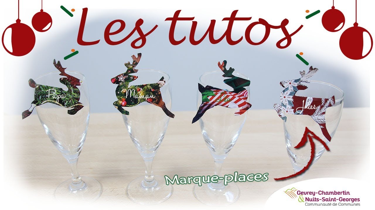 #LES TUTOS : Spécial Noël - des marque-places pour vos tables de fêtes