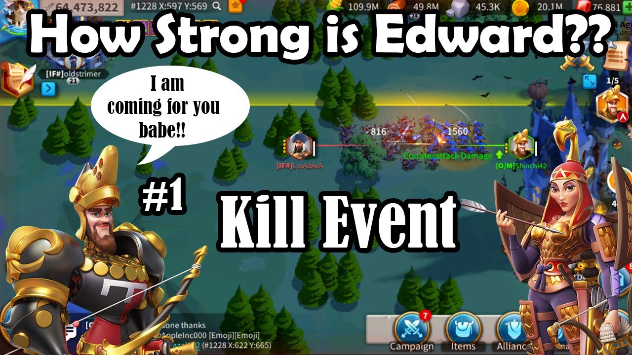 Letting T5 Go + SALADIN VS EDWARD MGE Kill Event | Who Wins? #1 | Rise of Kingdoms