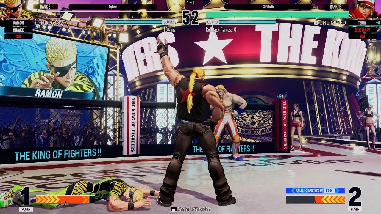 KOF XV_ Blue Mary, Mai & Terry vs. Iori, Ramón & Hinako. Best 2 out of 3 fights
