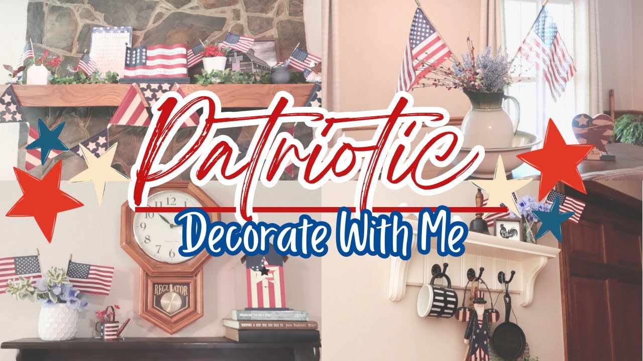 AMERICANA SUMMER DECOR | PATRIOTIC DECORATE WITH ME 2025