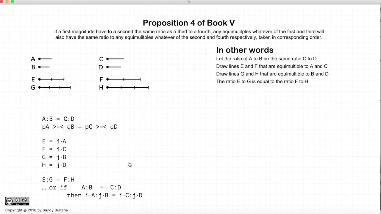Euclid's Elements Book 5 - Proposition 4