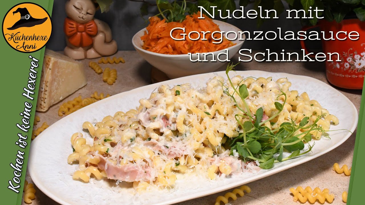 Goldl&ouml;ckchen Nudeln mit Gorgonzolasauce und Schinken