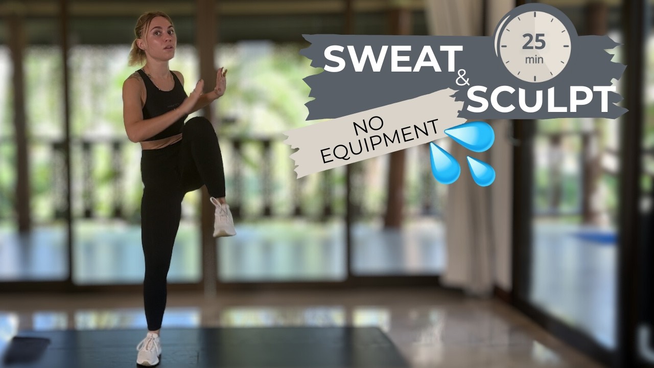 Intermediate Cardio Sculpt Workout 🔥 No Equipment Needed
