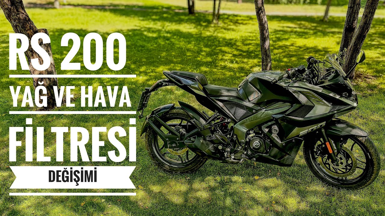 Bajaj Pulsar RS 200 Yağ Bakımı Ve Hava Filtresi Yenileme