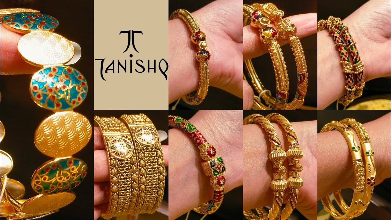 Tanishq Latest Enamel Work || Meenakari Bangles With Price And Waight #youtube #trending #bangles