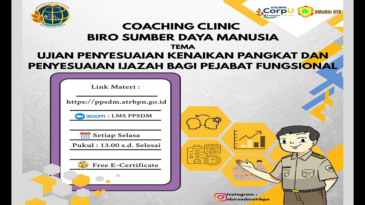 Coaching Clinic Ujian Penyesuaian Kenaikan Pangkat dan Penyesuaian Ijazah Bagi Pejabat Fungsional
