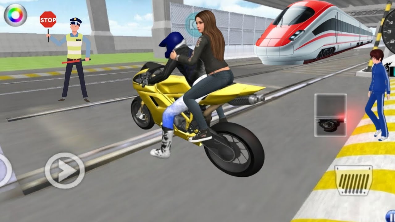 The bike Drive with highway Driving to Parking#3D Driving Class - iOS Android Gameplay2025.
