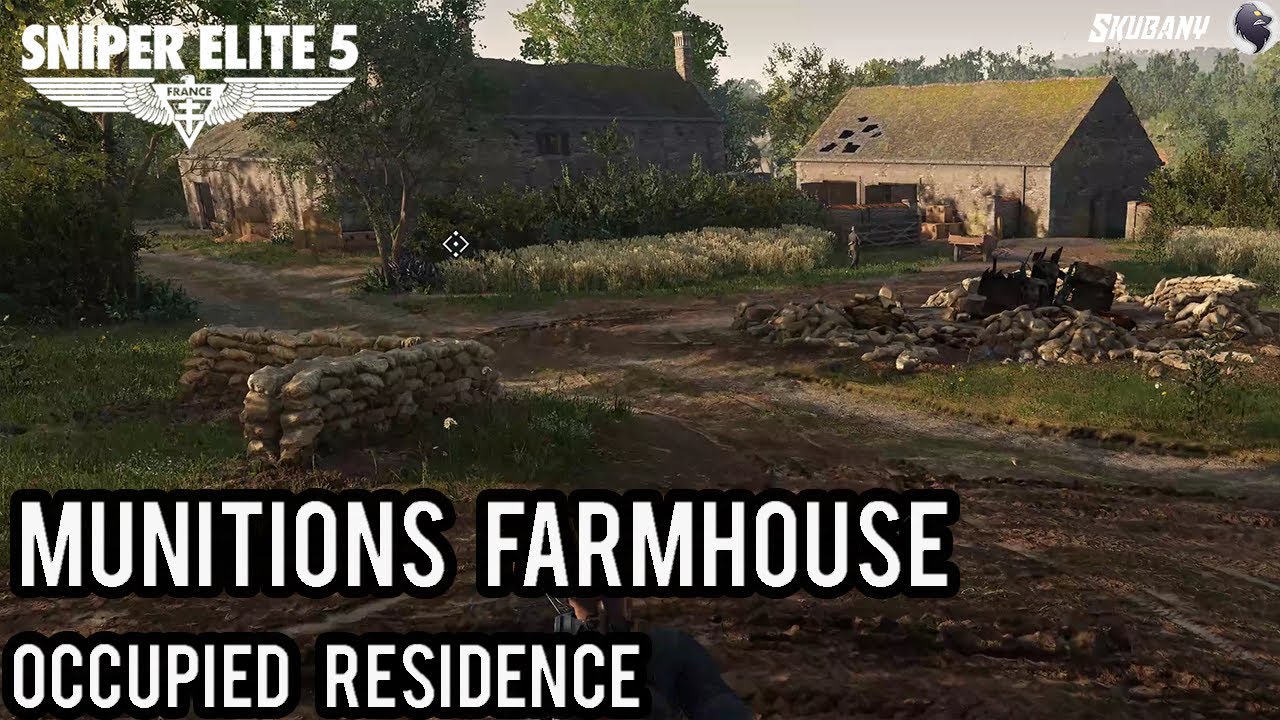 Sniper Elite 5 Walkthrough Gameplay 4K ULTRA HD  Occupied Residence Munitions Farmhouse  Mission 2
