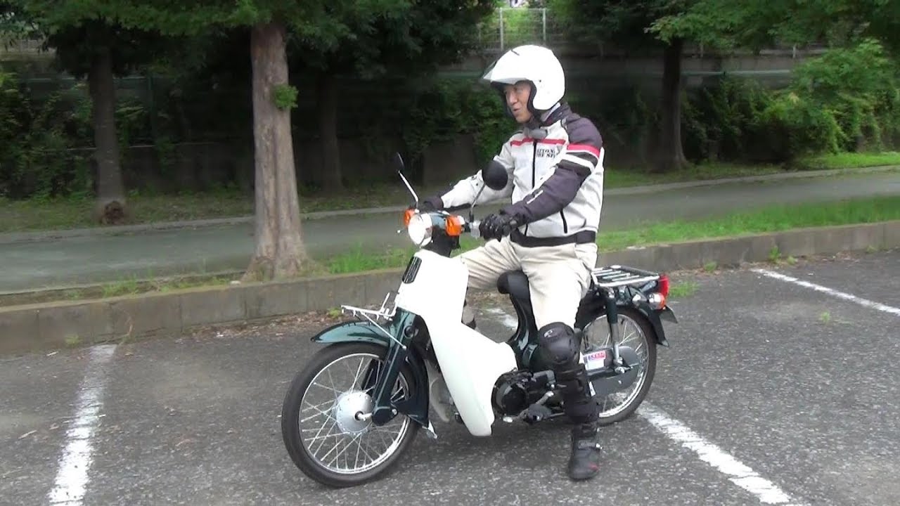 ★カブ50の乗り方　操作の基本は？　発進と停止はこうやる　初心者　ホンダスーパーカブ50　HONDA　KABU