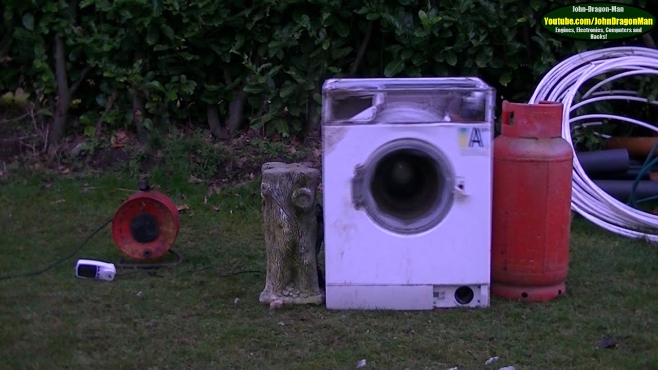 Washing machine Destruction Part 1 of 3 brick in a washing machine