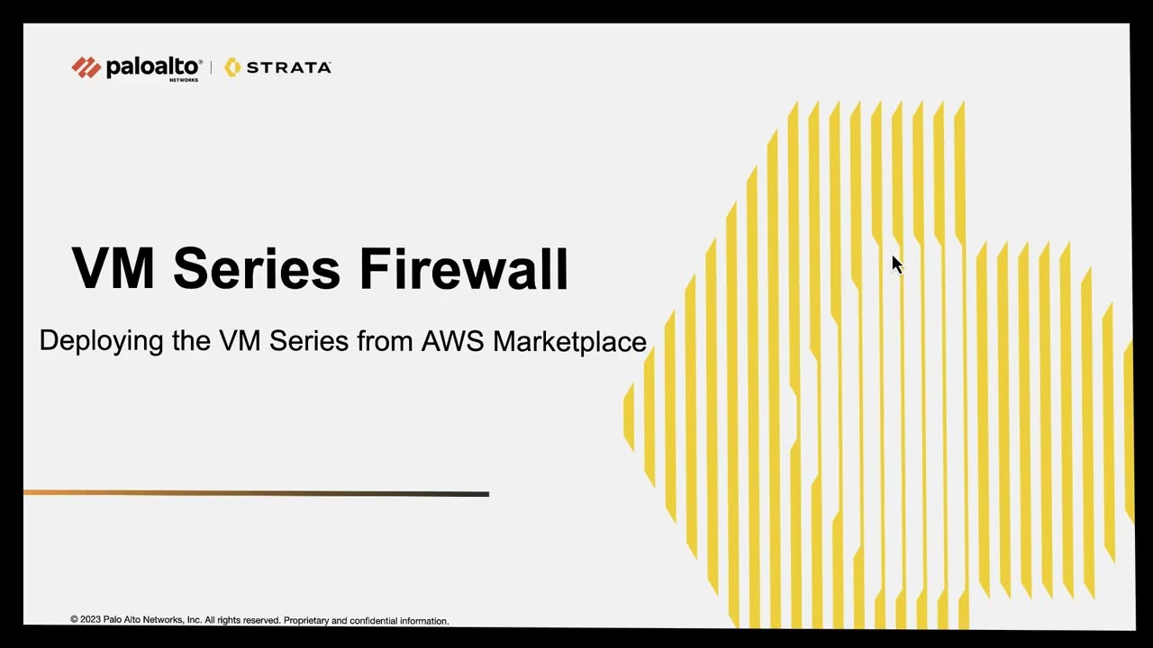 Deploy VM Series Firewall from the AWS Market Place