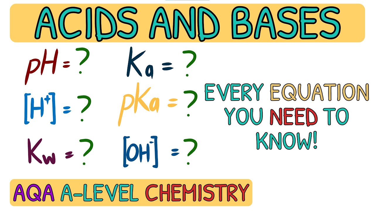 ВСЕ уравнения кислот и оснований, которые вам НУЖНО знать｜AQA A Level Chemsitry