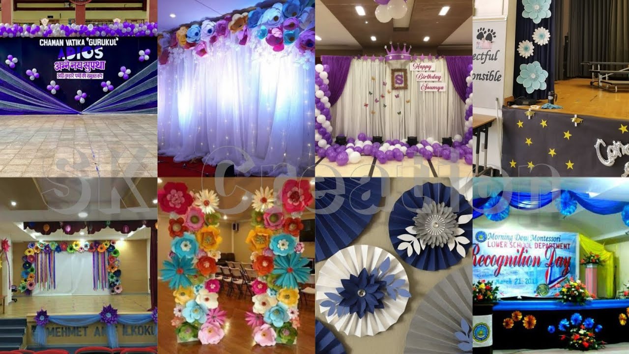 Top 50 stage decoration ideas for school. Stage decoration for annual function